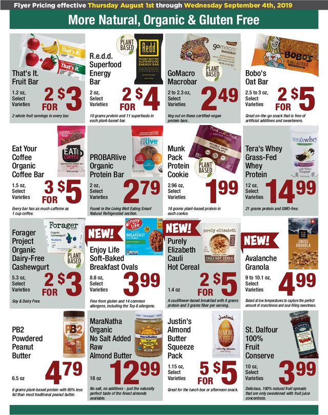 Big Y Ad from 08/01/2019
