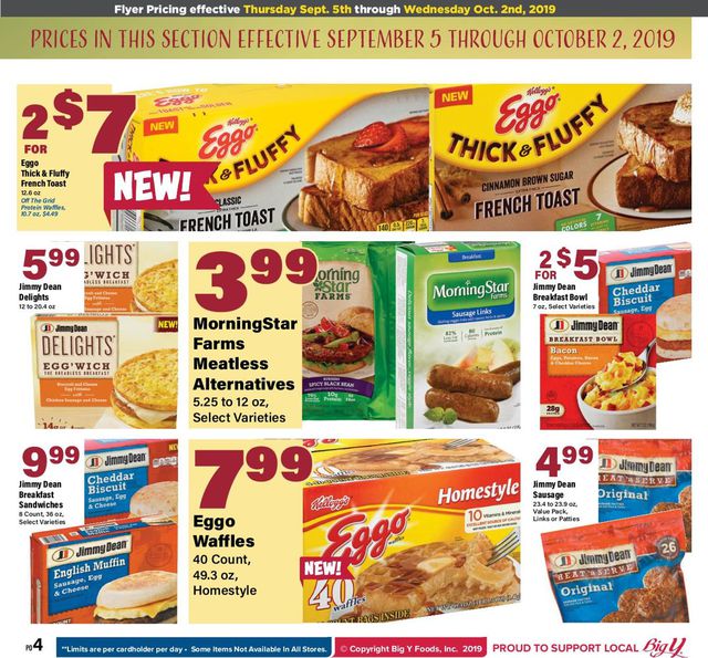 Big Y Ad from 09/05/2019