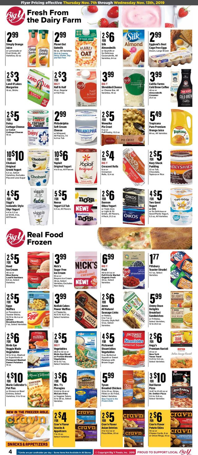 Big Y Ad from 11/07/2019