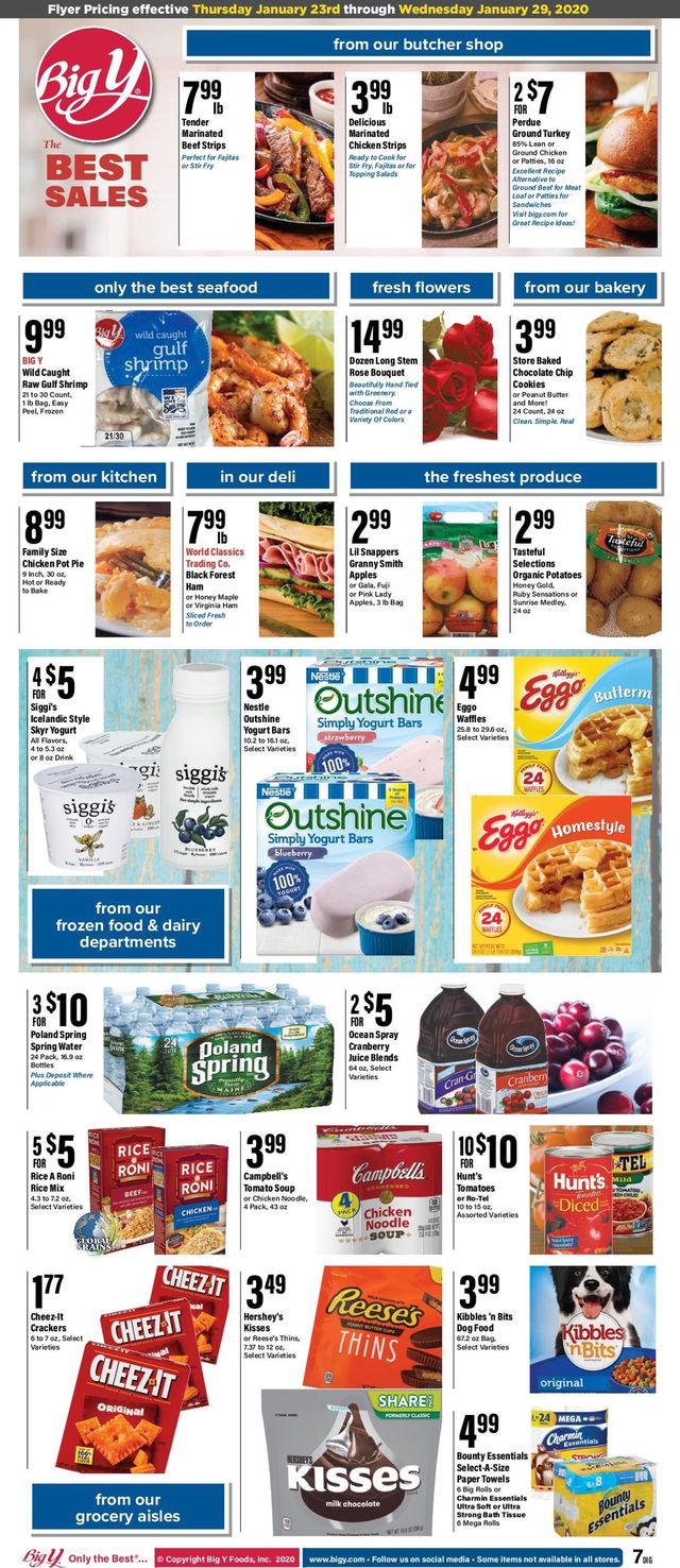 Big Y Ad from 01/23/2020