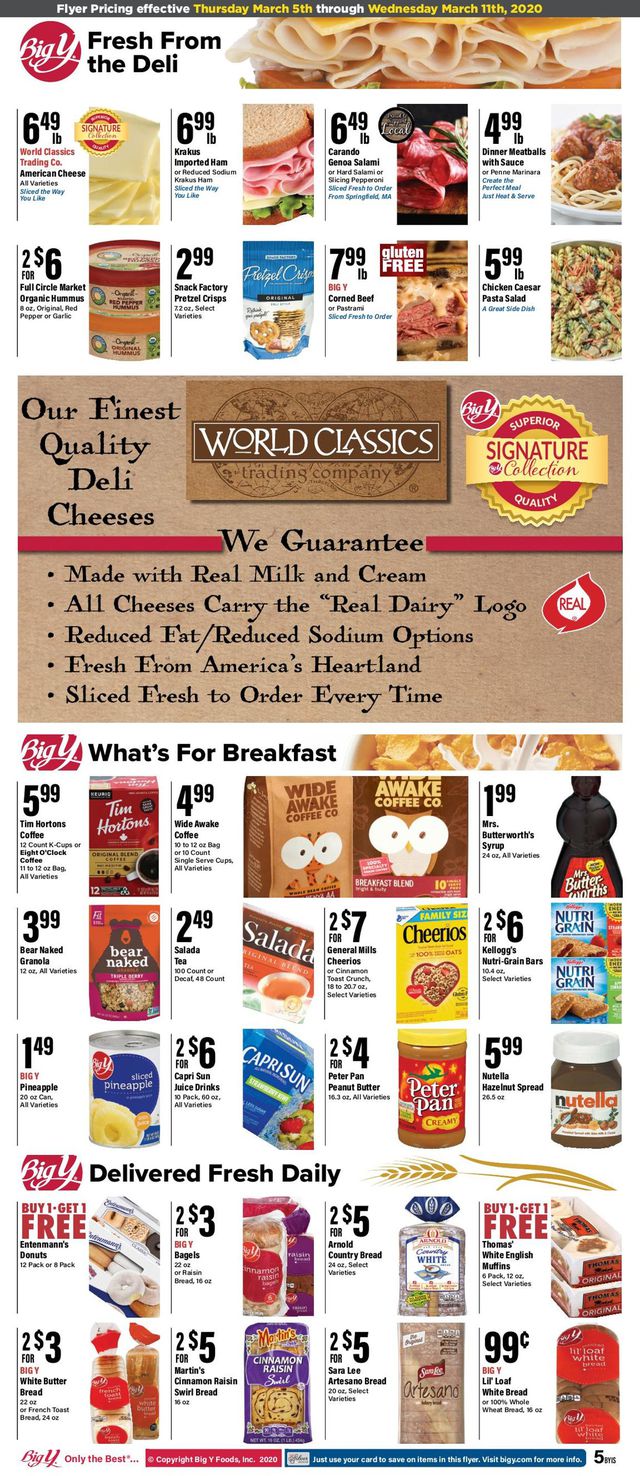 Big Y Ad from 03/05/2020