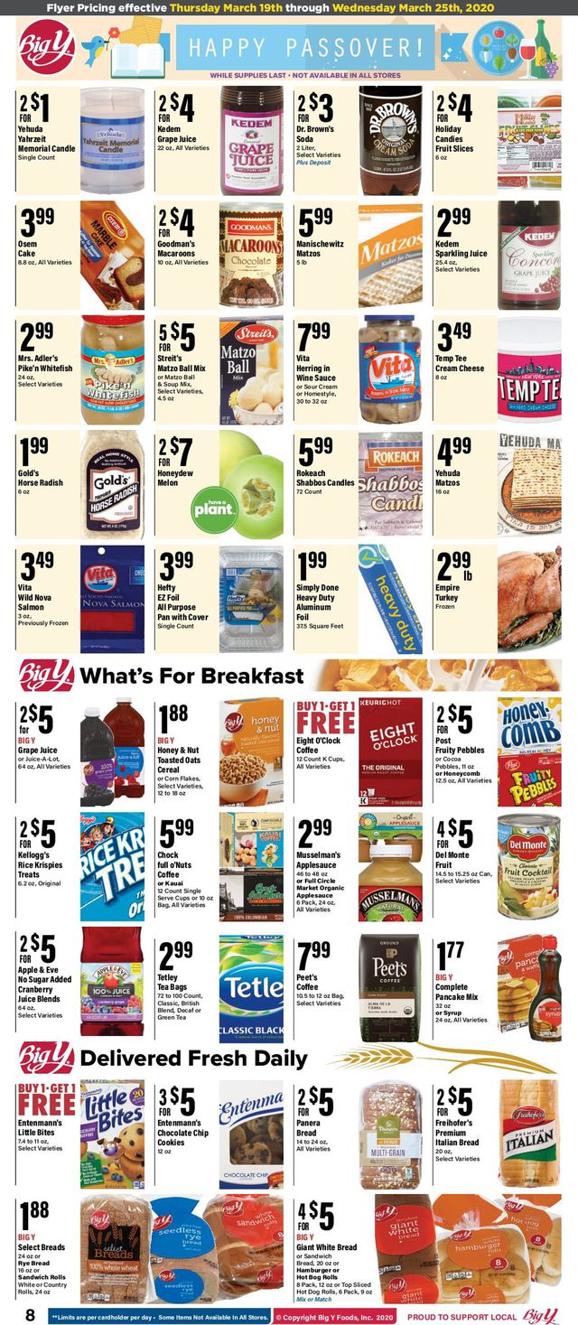 Big Y Ad from 03/19/2020