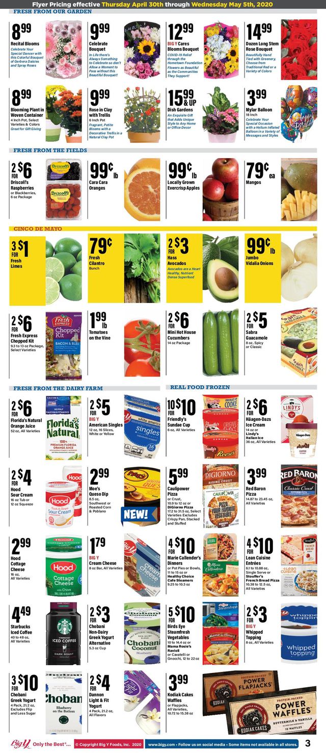 Big Y Ad from 04/30/2020