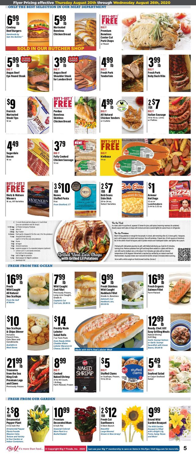 Big Y Ad from 08/20/2020