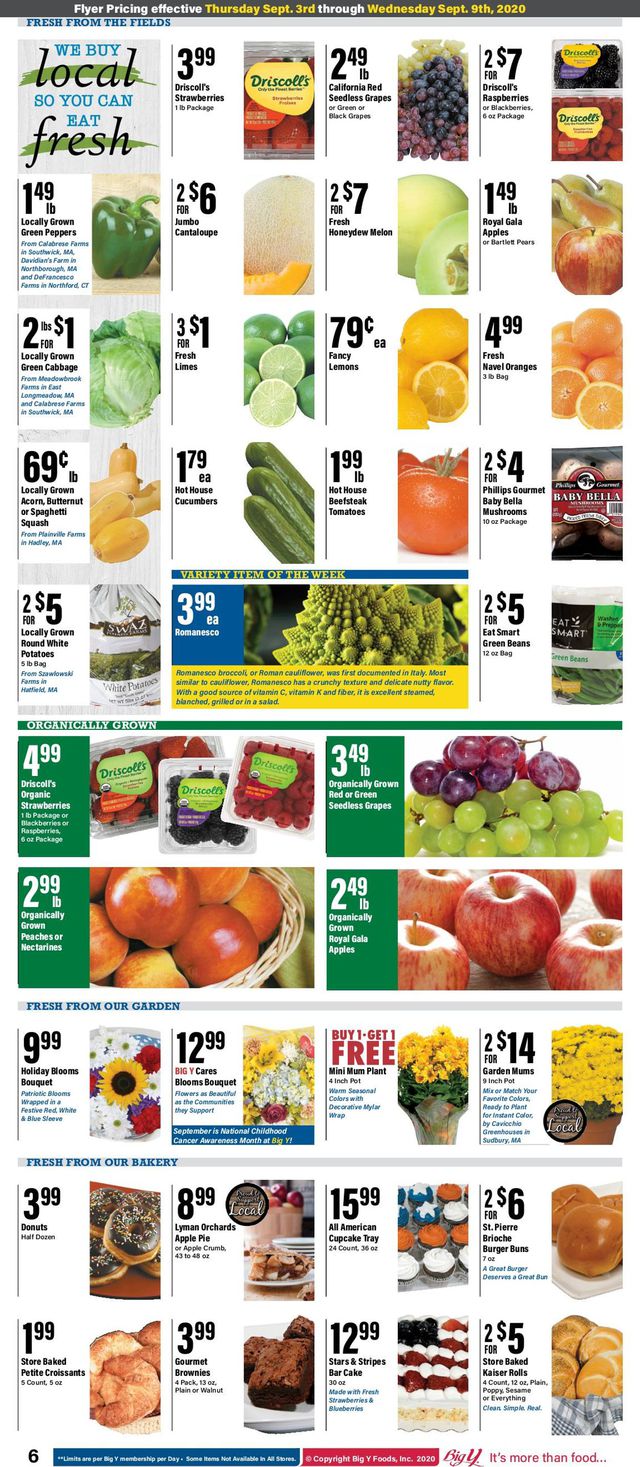 Big Y Ad from 09/03/2020