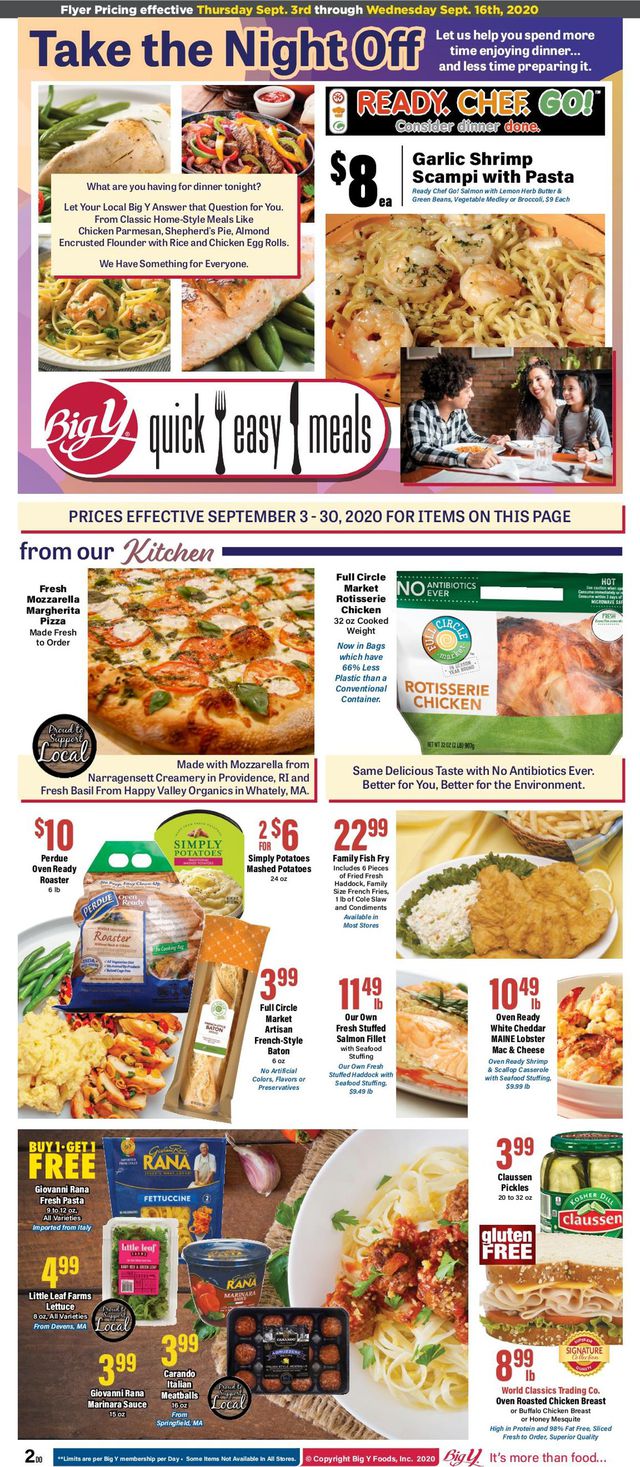 Big Y Ad from 09/03/2020