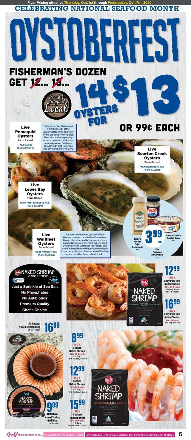 Big Y Ad from 10/01/2020