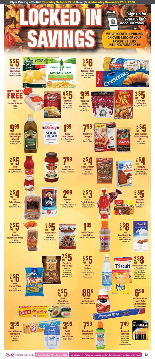 Big Y Ad from 10/22/2020