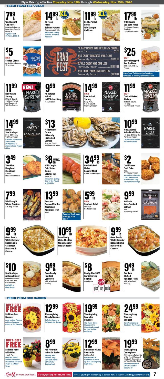 Big Y Ad from 11/19/2020