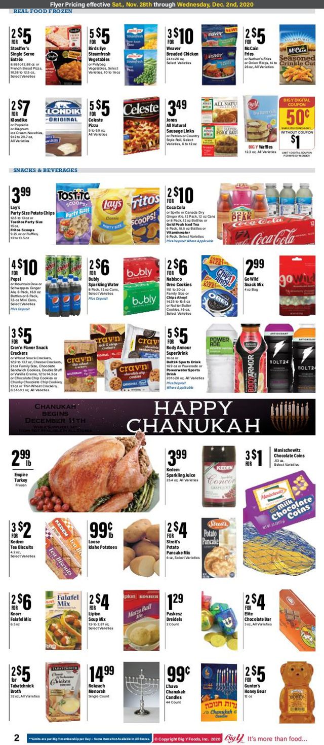 Big Y Ad from 11/28/2020