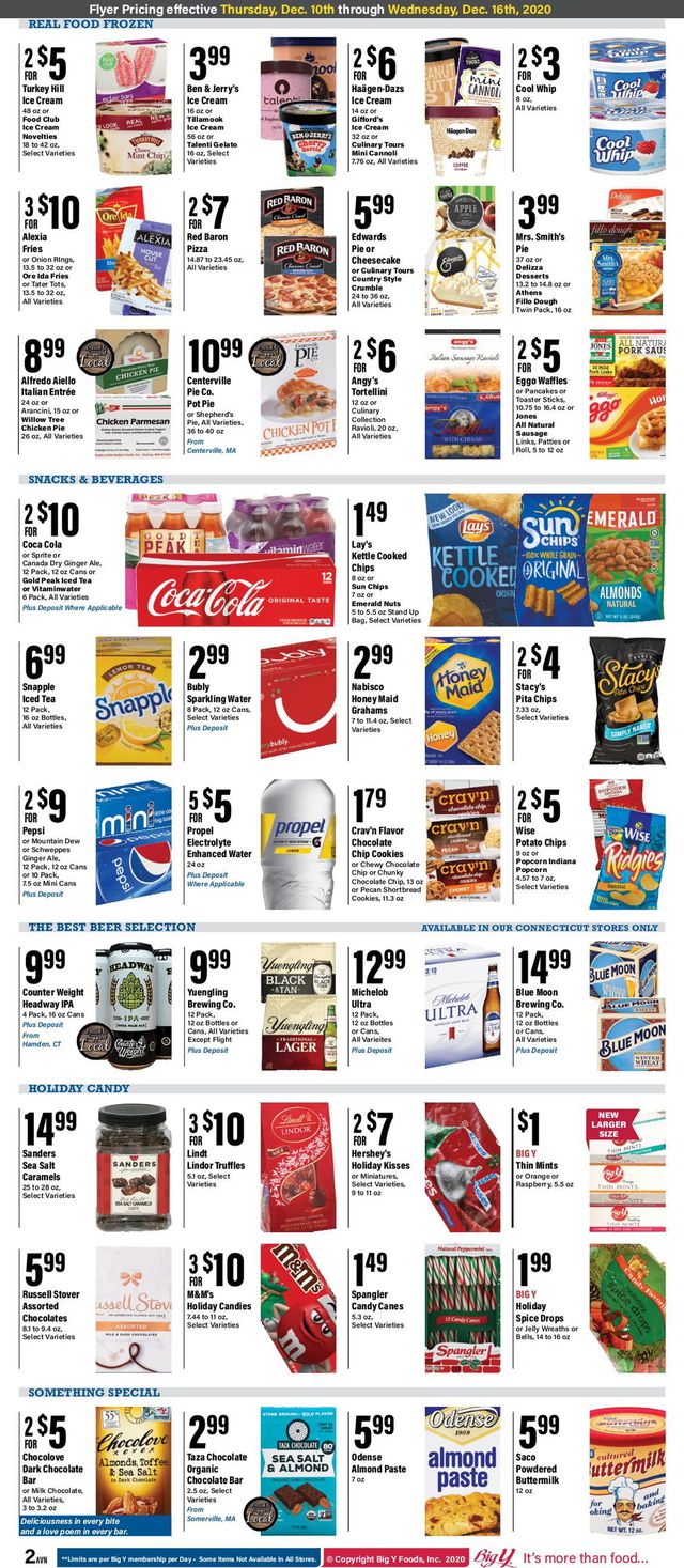 Big Y Ad from 12/10/2020