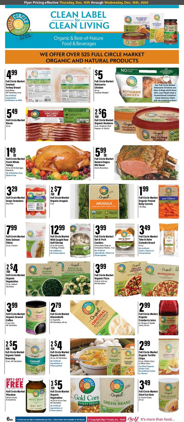 Big Y Ad from 12/10/2020