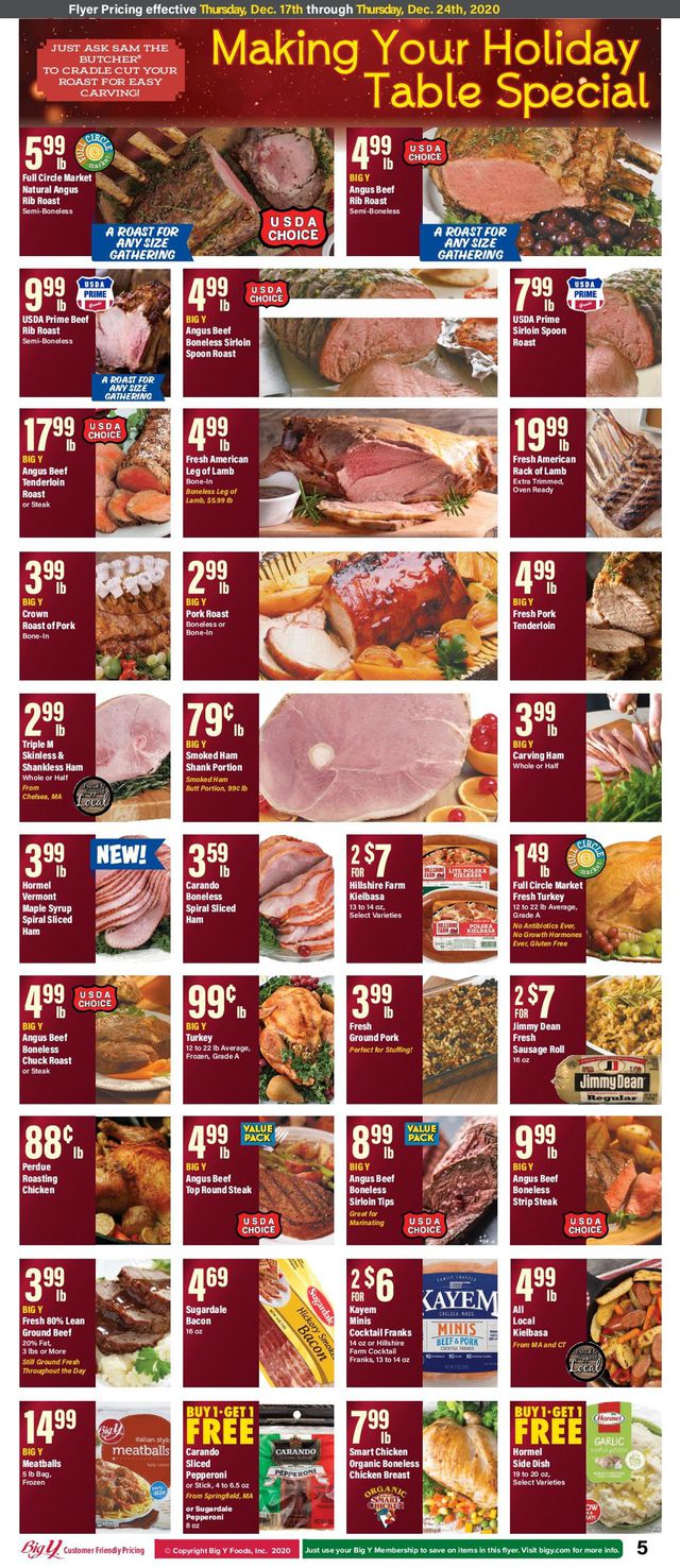 Big Y Ad from 12/17/2020