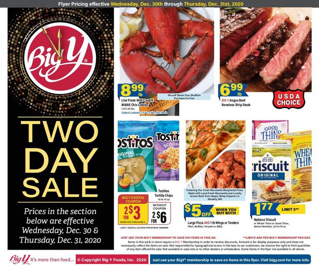Big Y Ad from 12/30/2020