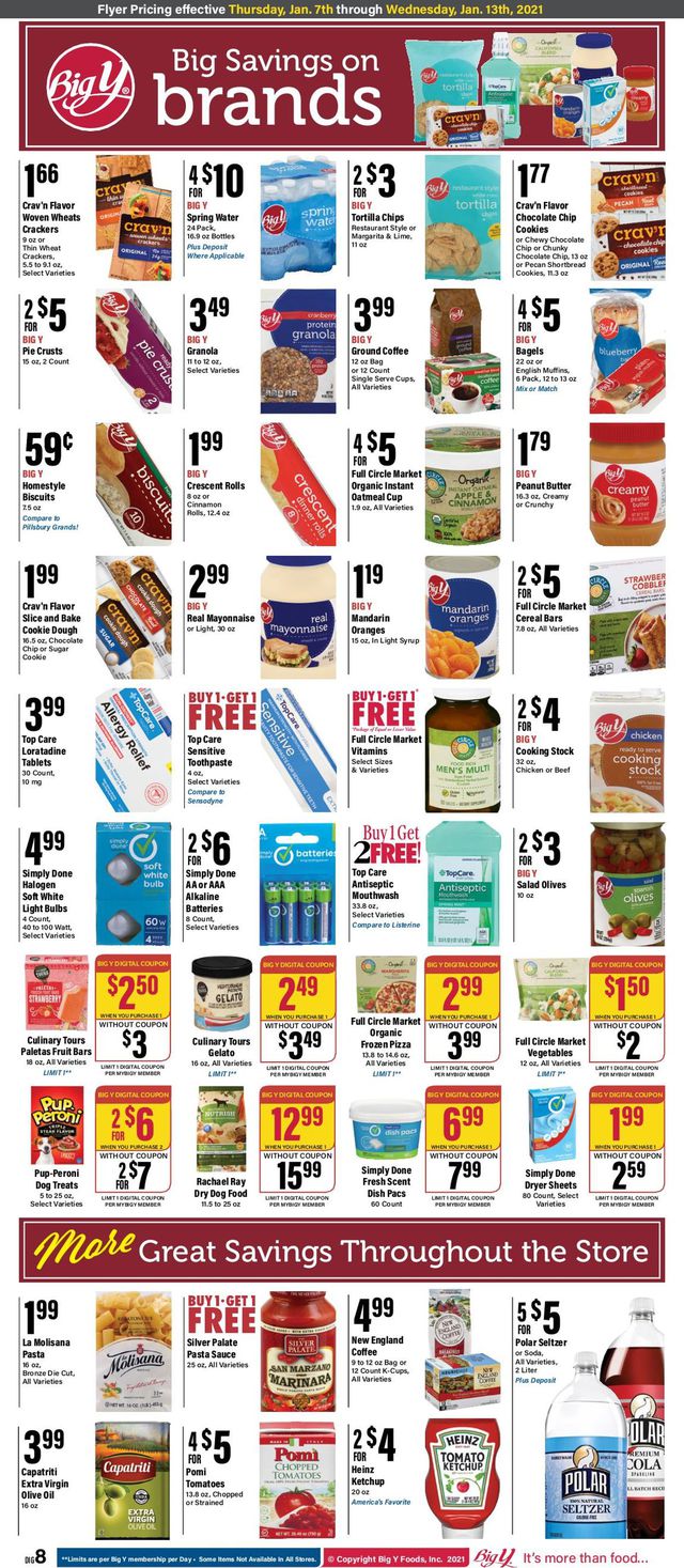 Big Y Ad from 01/07/2021