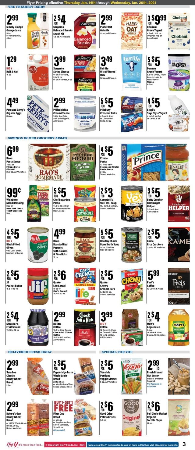 Big Y Ad from 01/14/2021