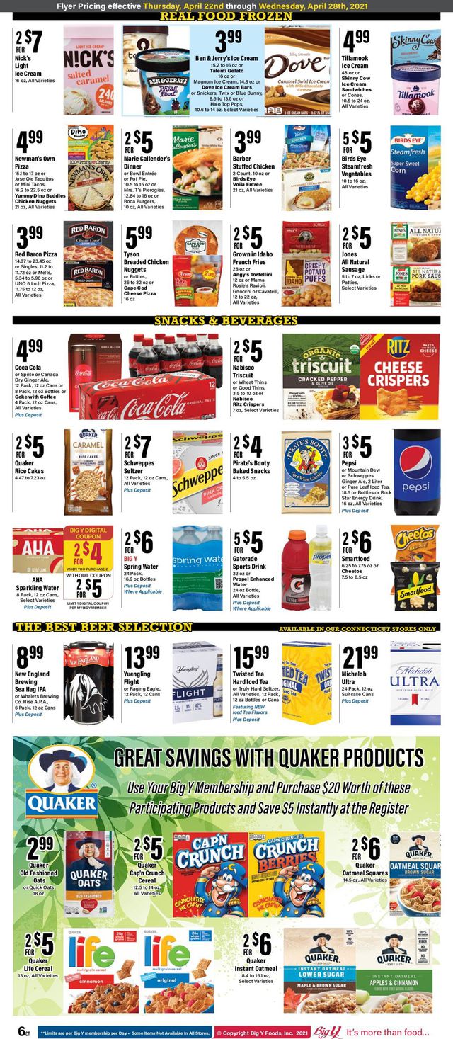 Big Y Ad from 04/22/2021