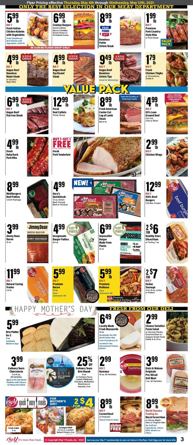 Big Y Ad from 05/06/2021