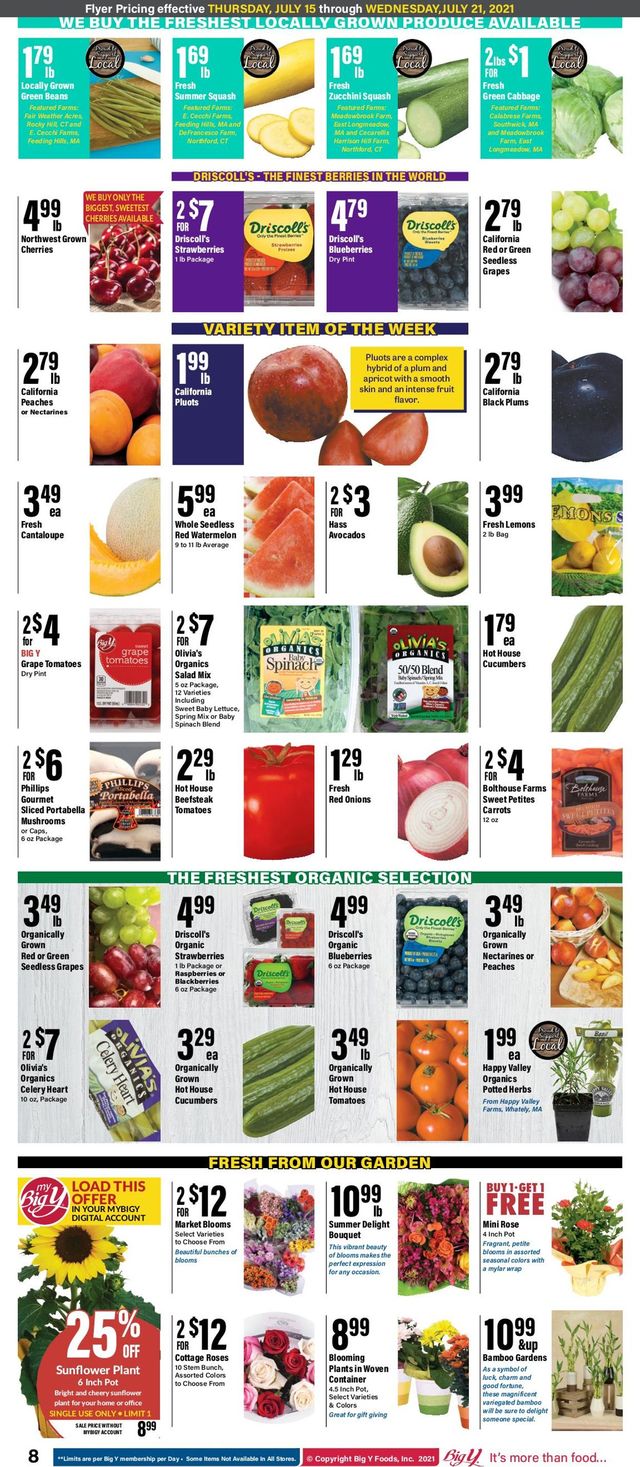Big Y Ad from 07/15/2021