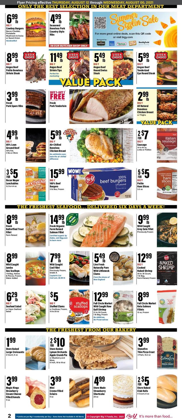 Big Y Ad from 08/12/2021