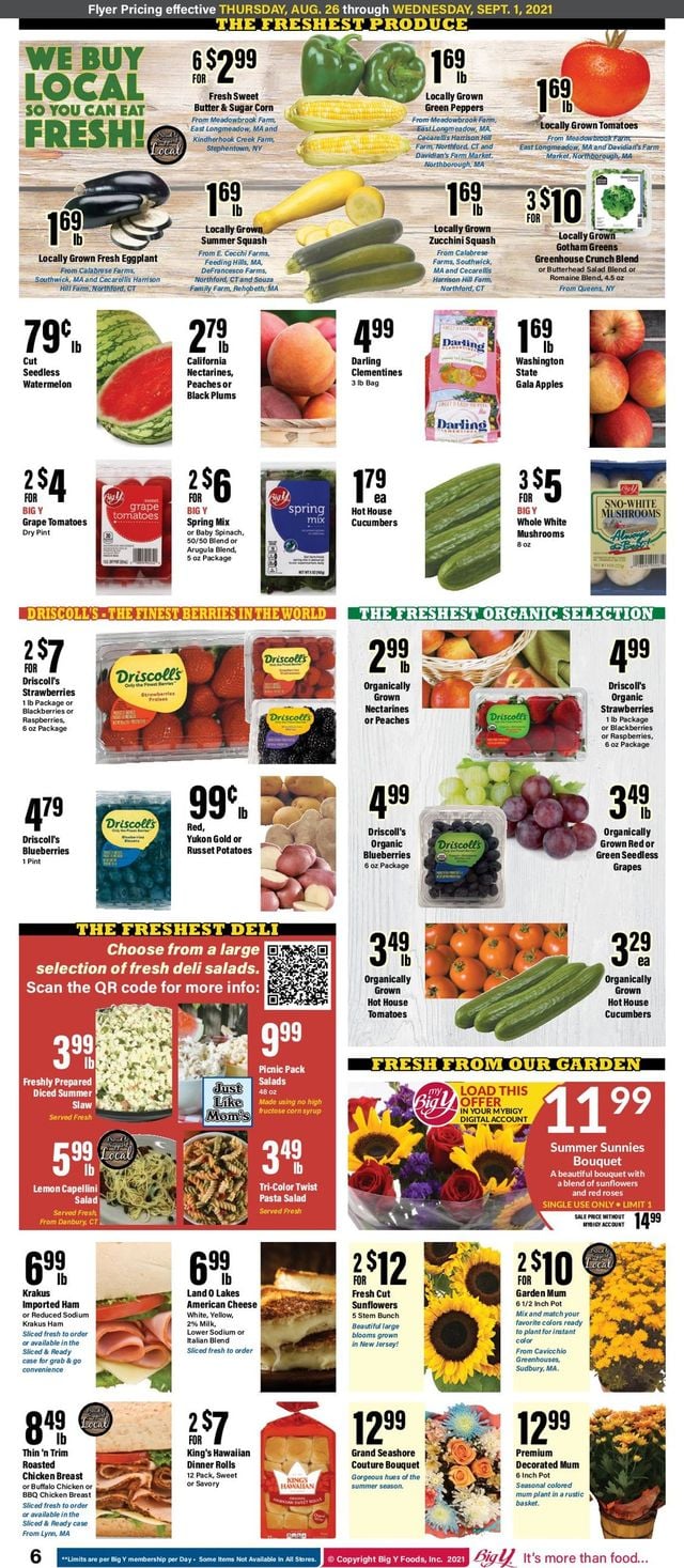 Big Y Ad from 08/26/2021