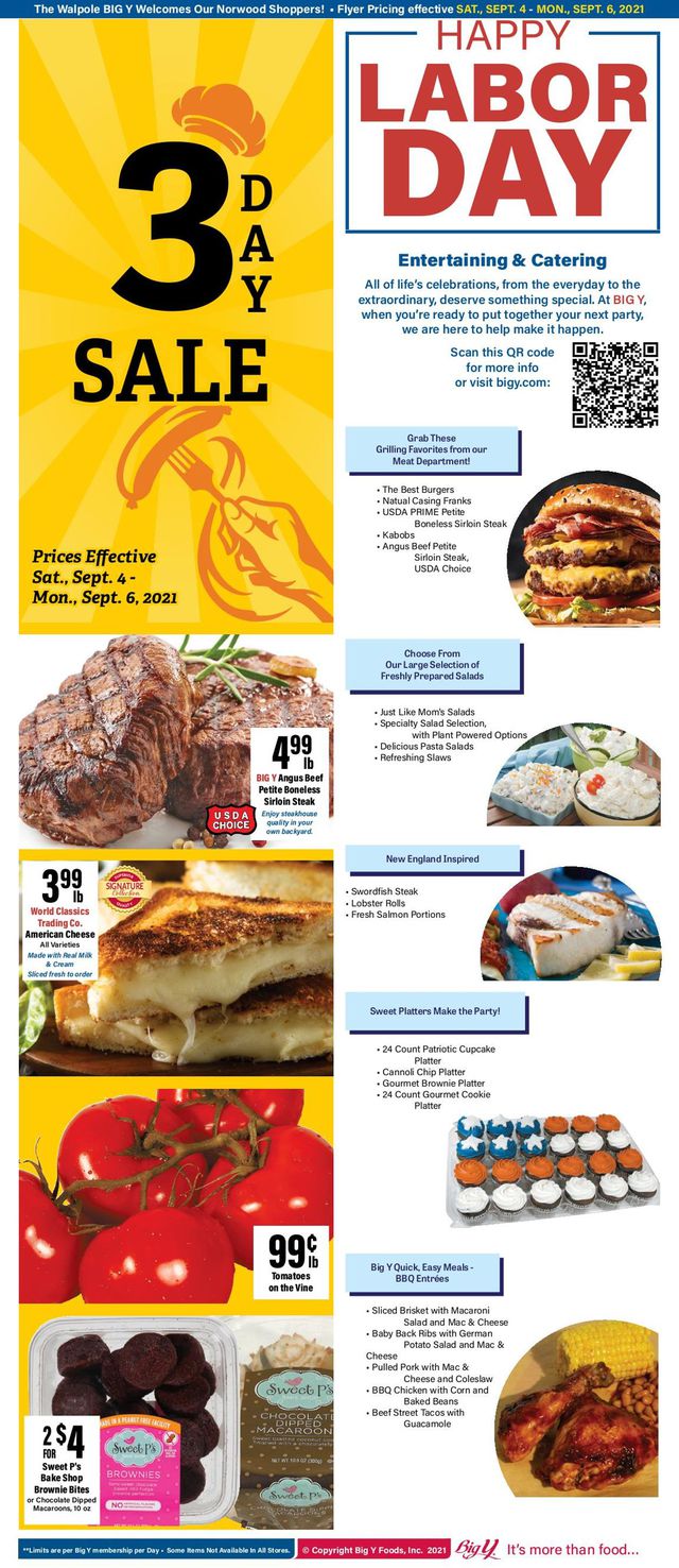 Big Y Ad from 09/04/2021