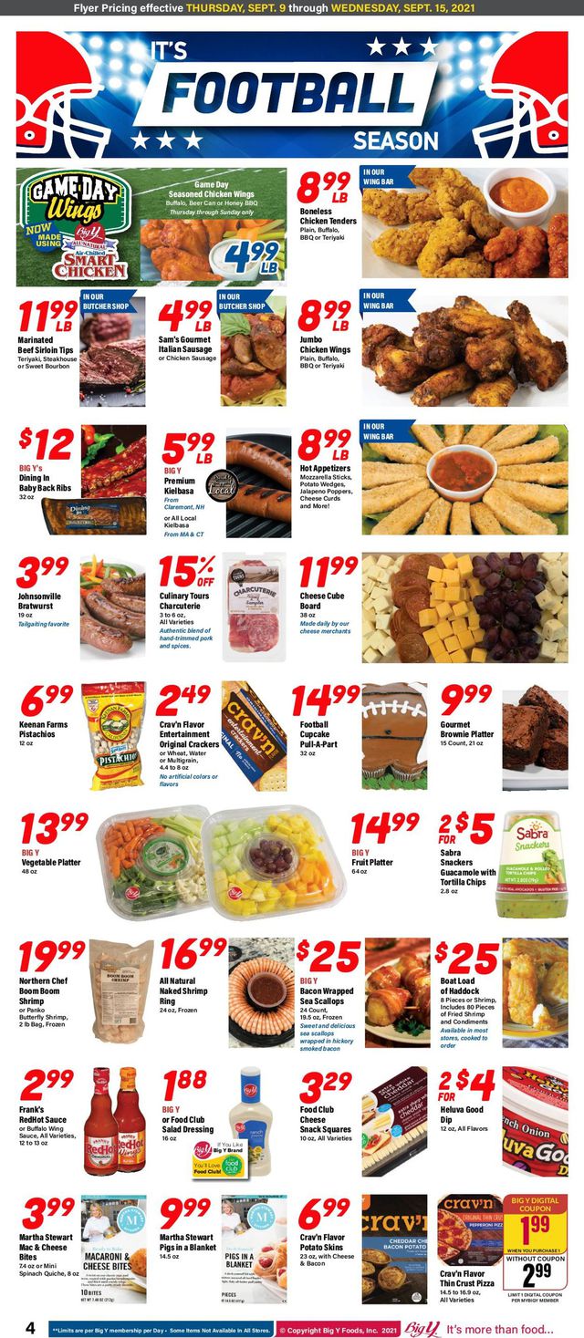 Big Y Ad from 09/09/2021