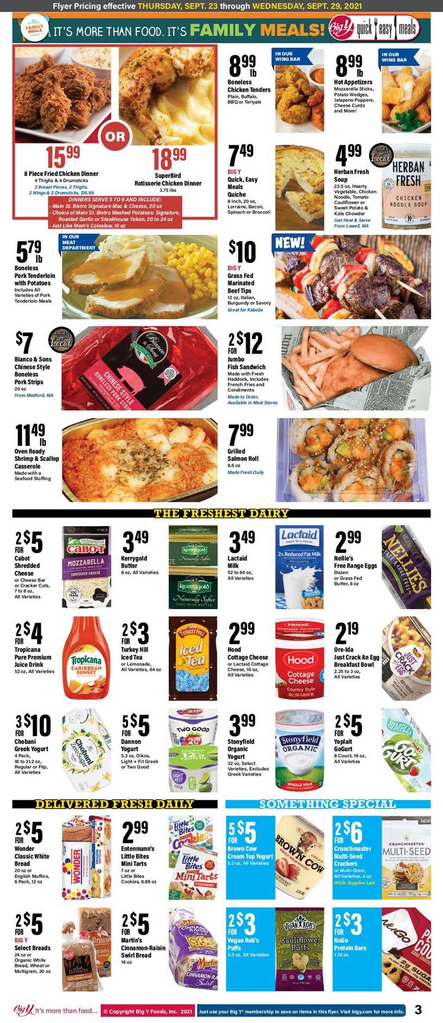 Big Y Ad from 09/23/2021