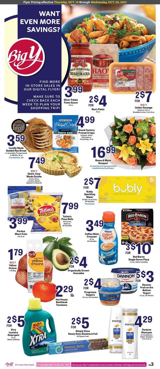 Big Y Ad from 10/14/2021