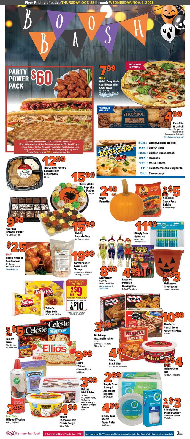 Big Y Ad from 10/28/2021