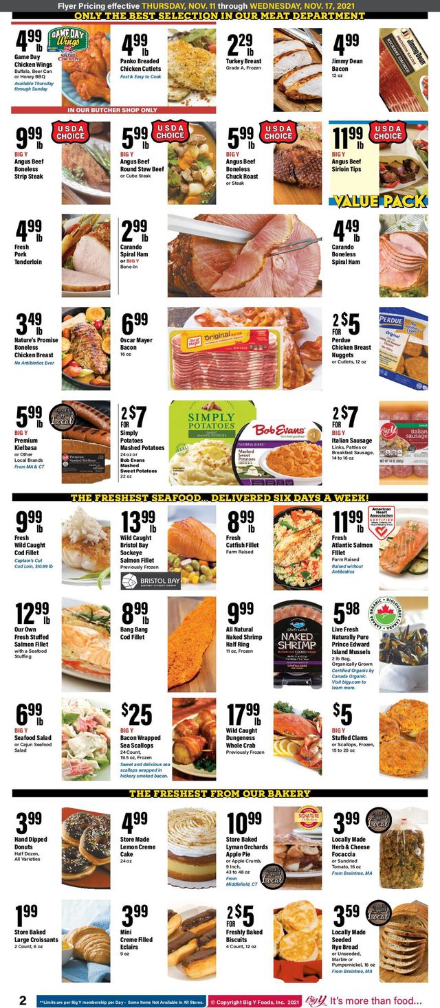 Big Y Ad from 11/11/2021