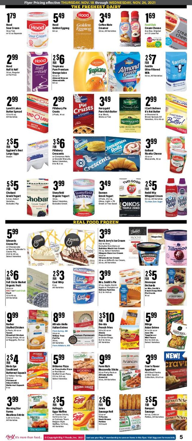 Big Y Ad from 11/18/2021