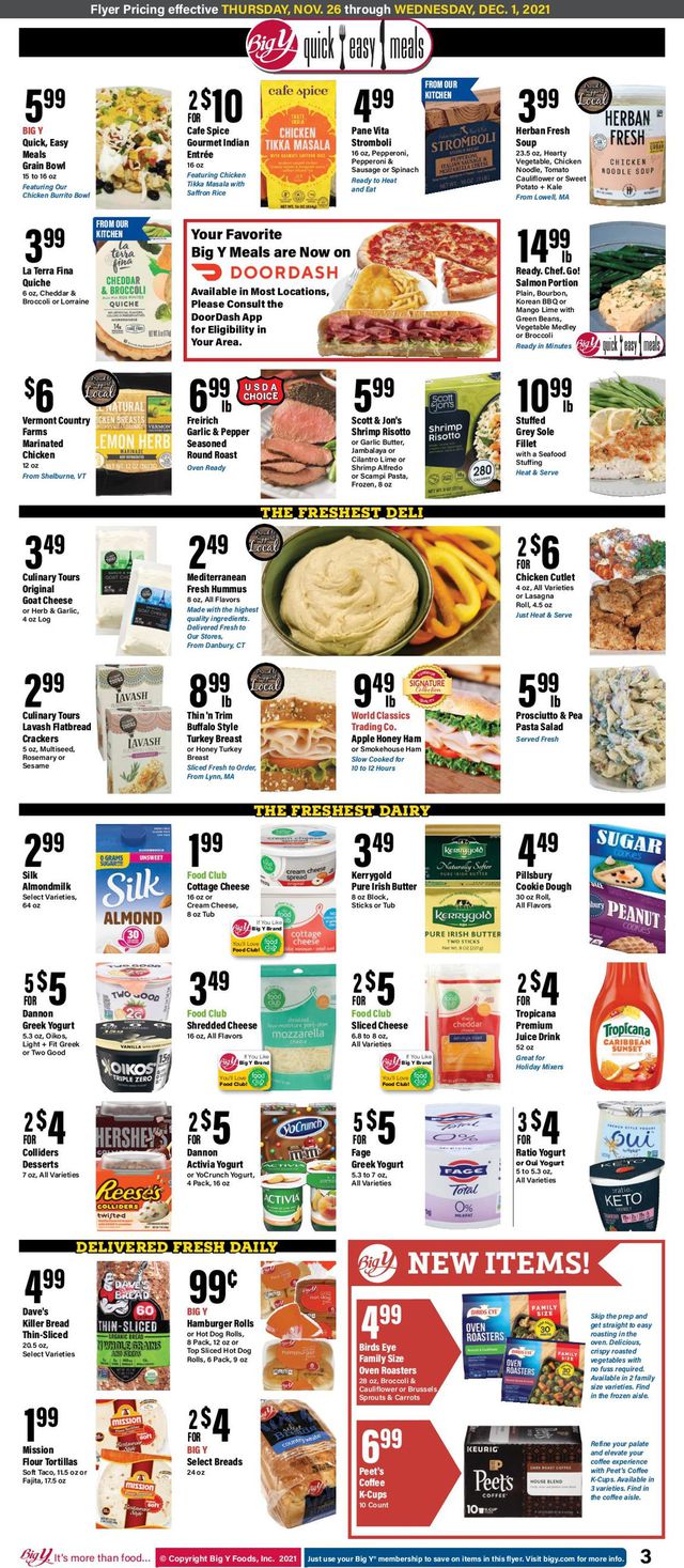 Big Y Ad from 11/26/2021