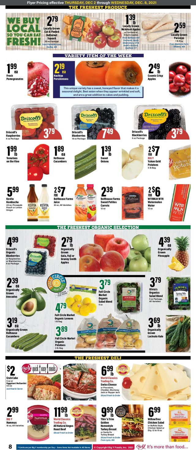 Big Y Ad from 12/02/2021
