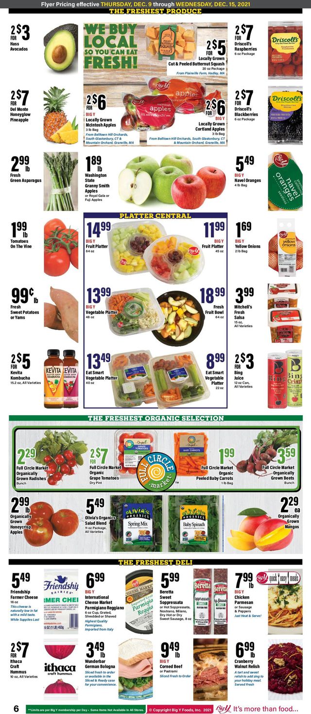 Big Y Ad from 12/09/2021