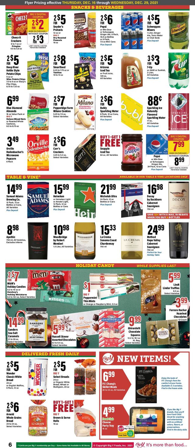 Big Y Ad from 12/16/2021