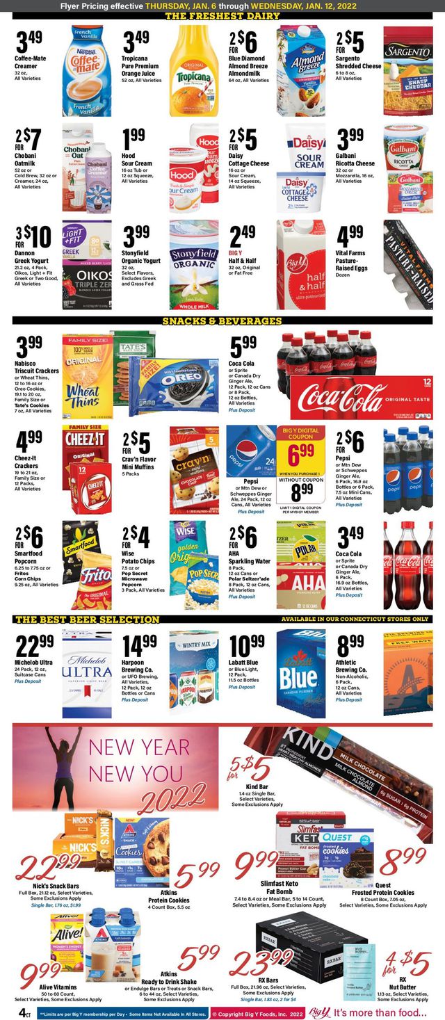 Big Y Ad from 01/06/2022
