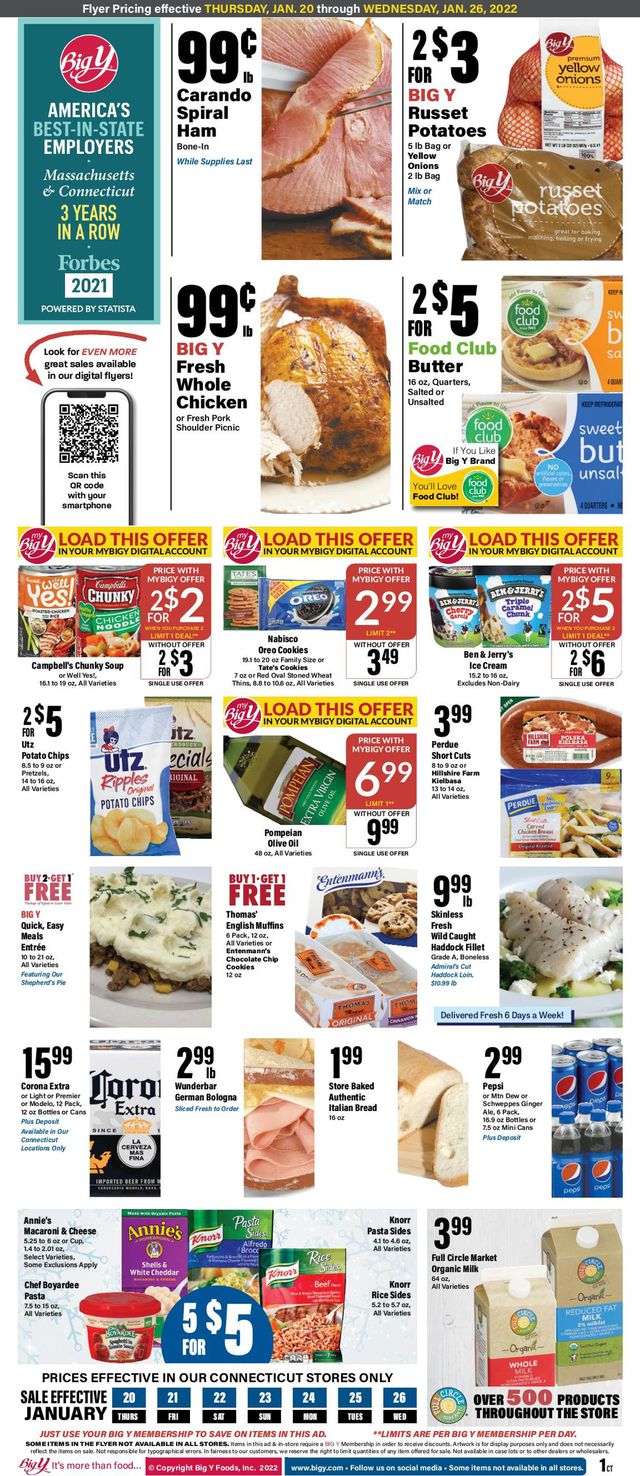Big Y Ad from 01/20/2022