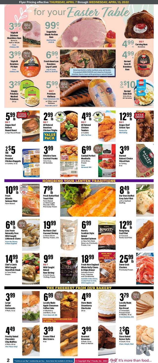 Big Y Ad from 04/07/2022