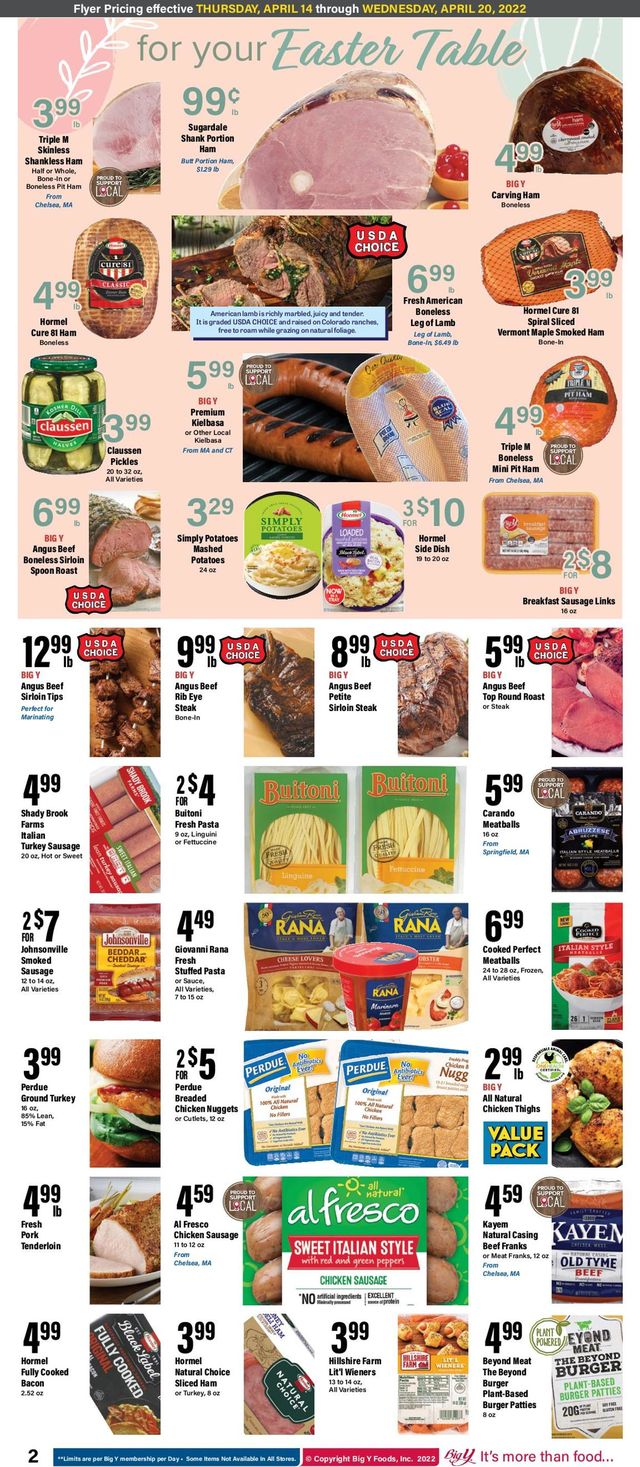 Big Y Ad from 04/14/2022