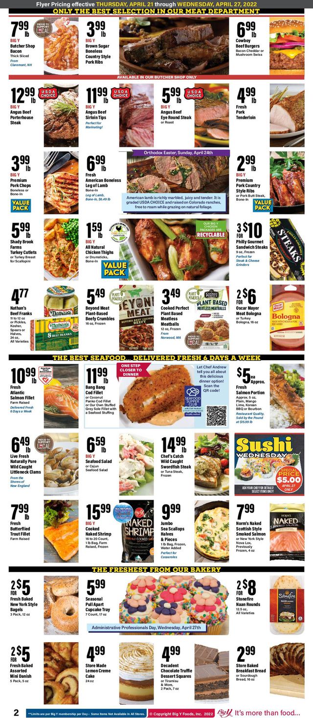 Big Y Ad from 04/21/2022