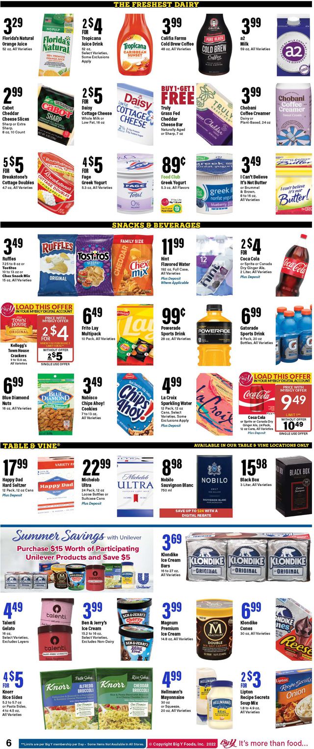 Big Y Ad from 06/16/2022