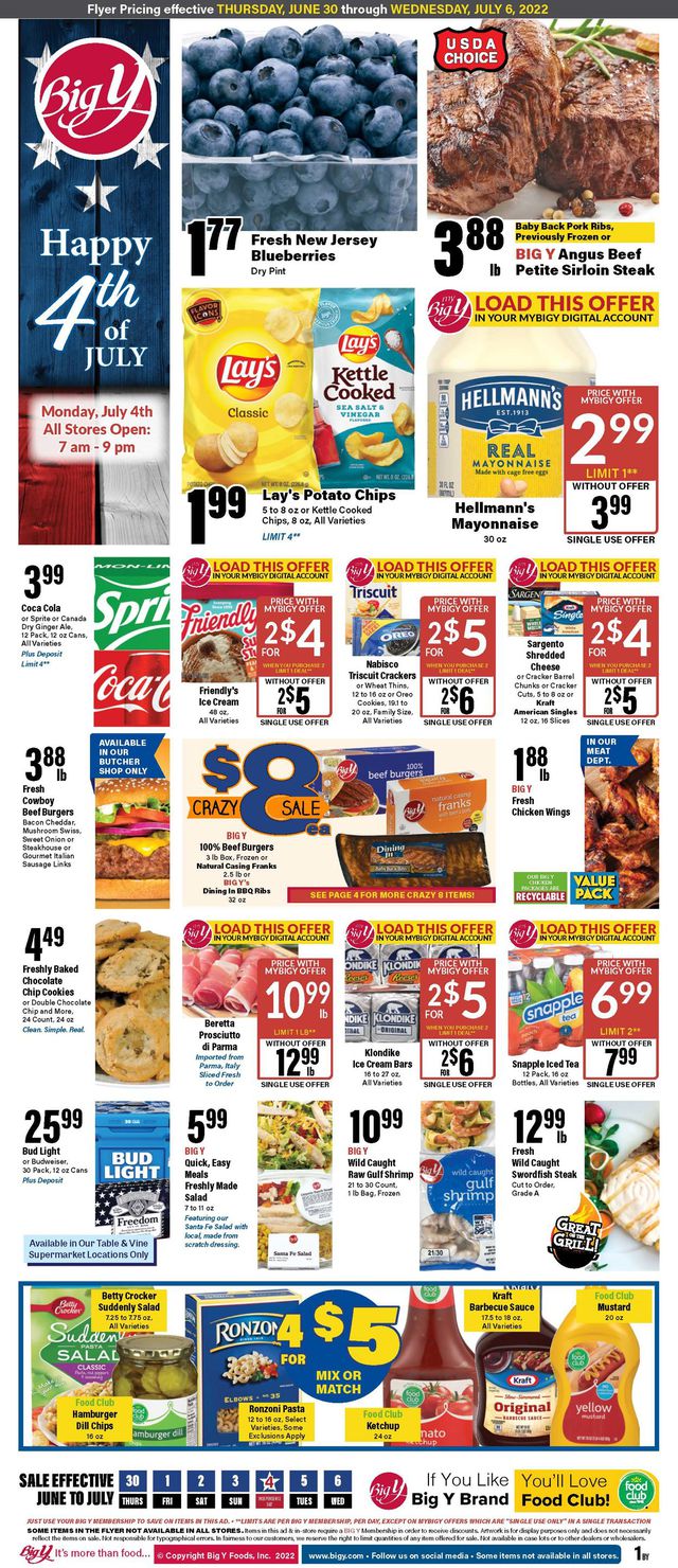Big Y Ad from 06/30/2022