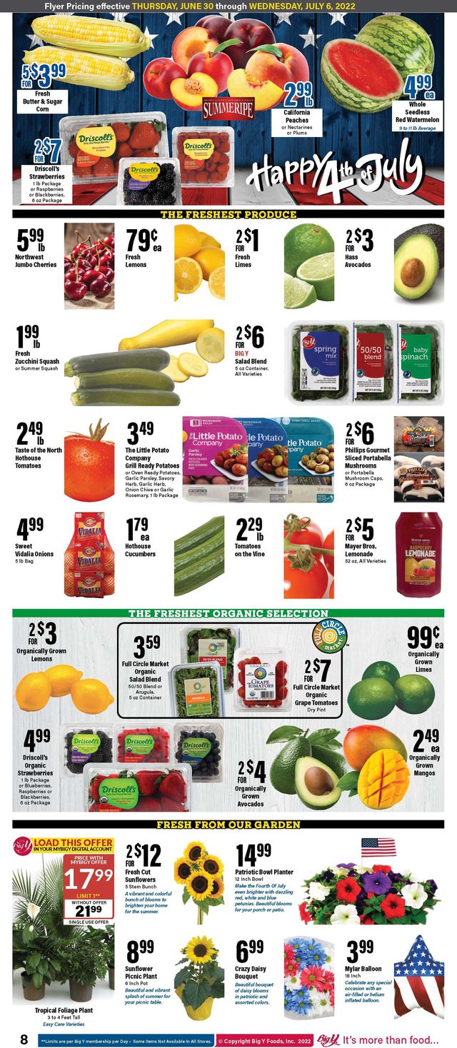 Big Y Ad from 06/30/2022