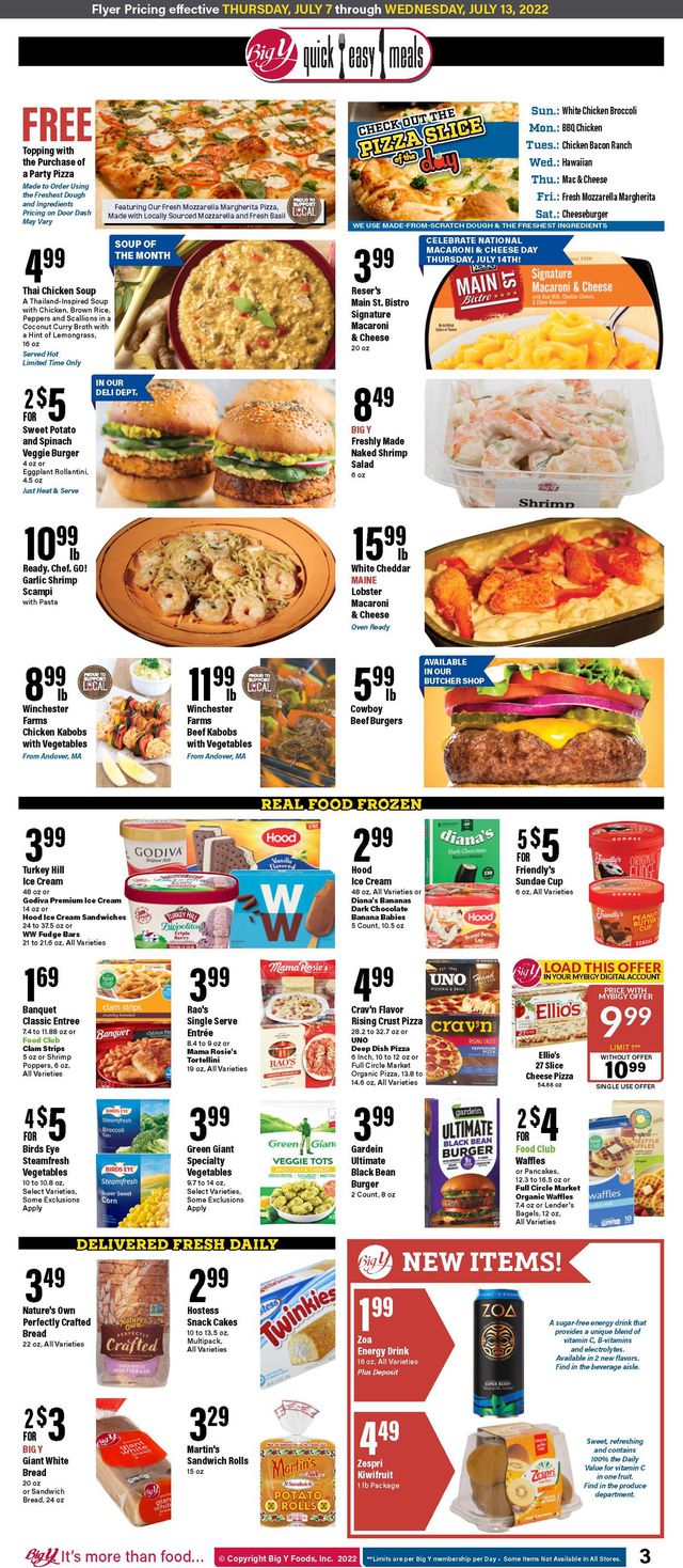 Big Y Ad from 07/07/2022