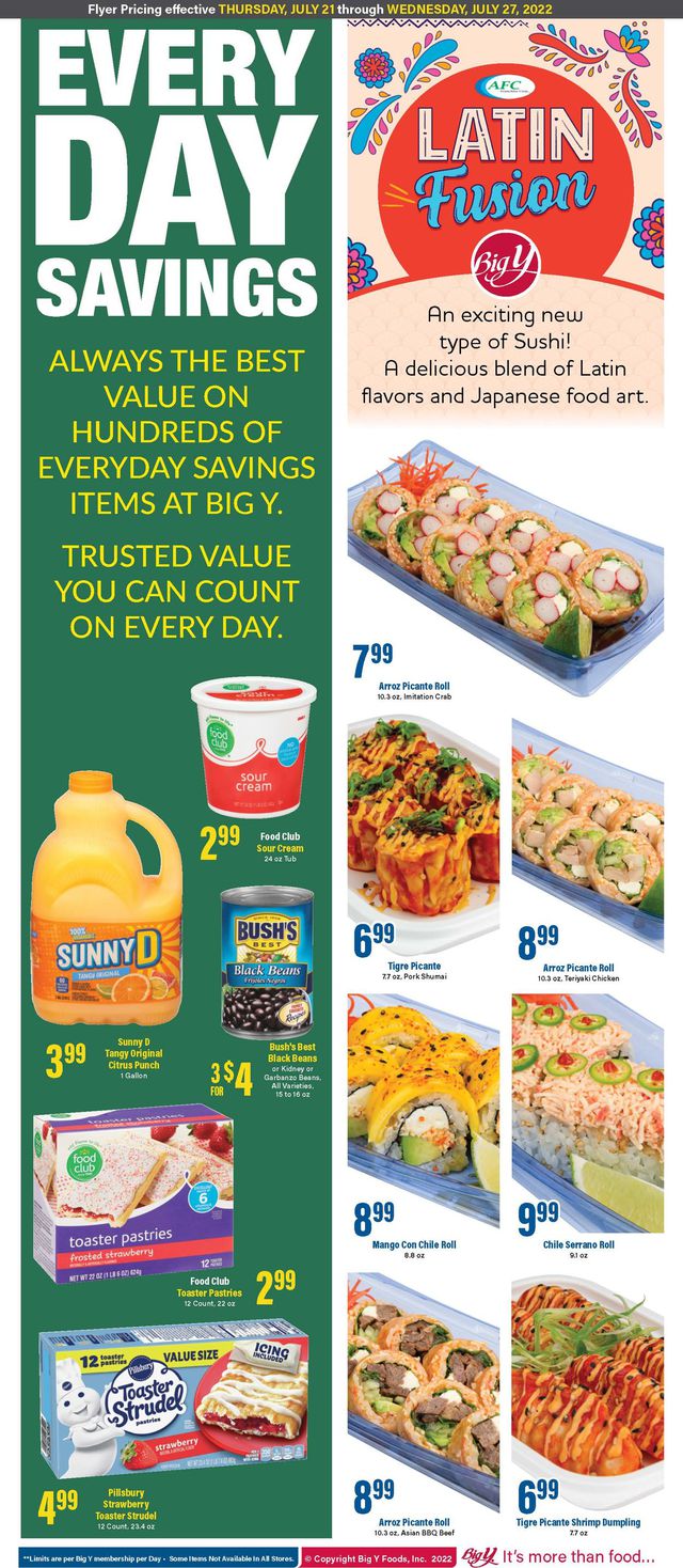 Big Y Ad from 07/21/2022