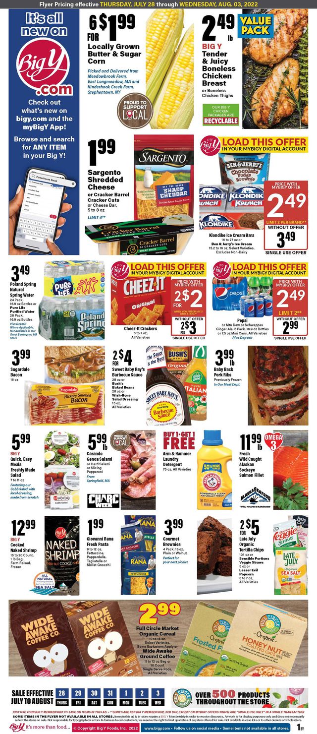 Big Y Ad from 07/28/2022