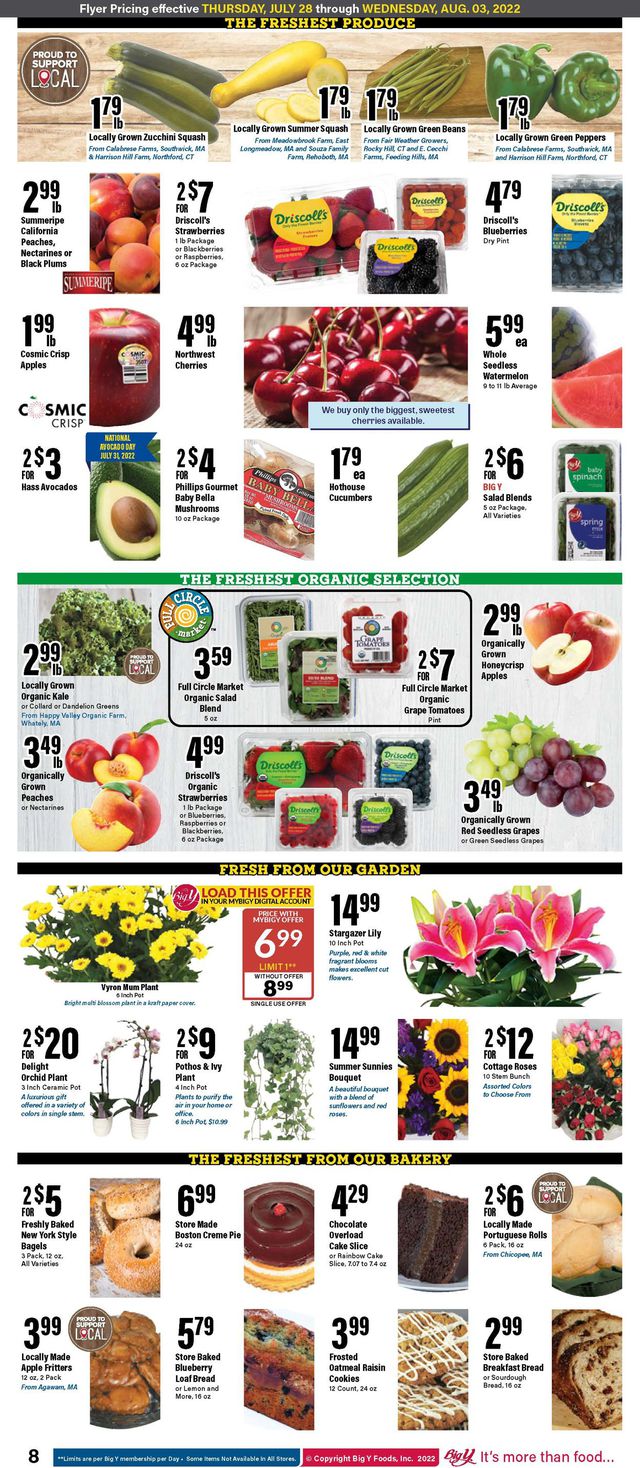 Big Y Ad from 07/28/2022