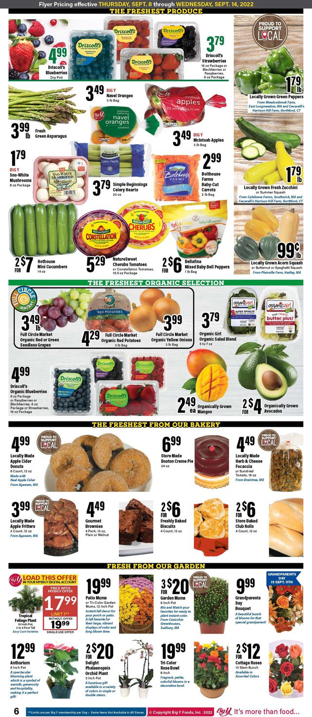 Big Y Ad from 09/08/2022