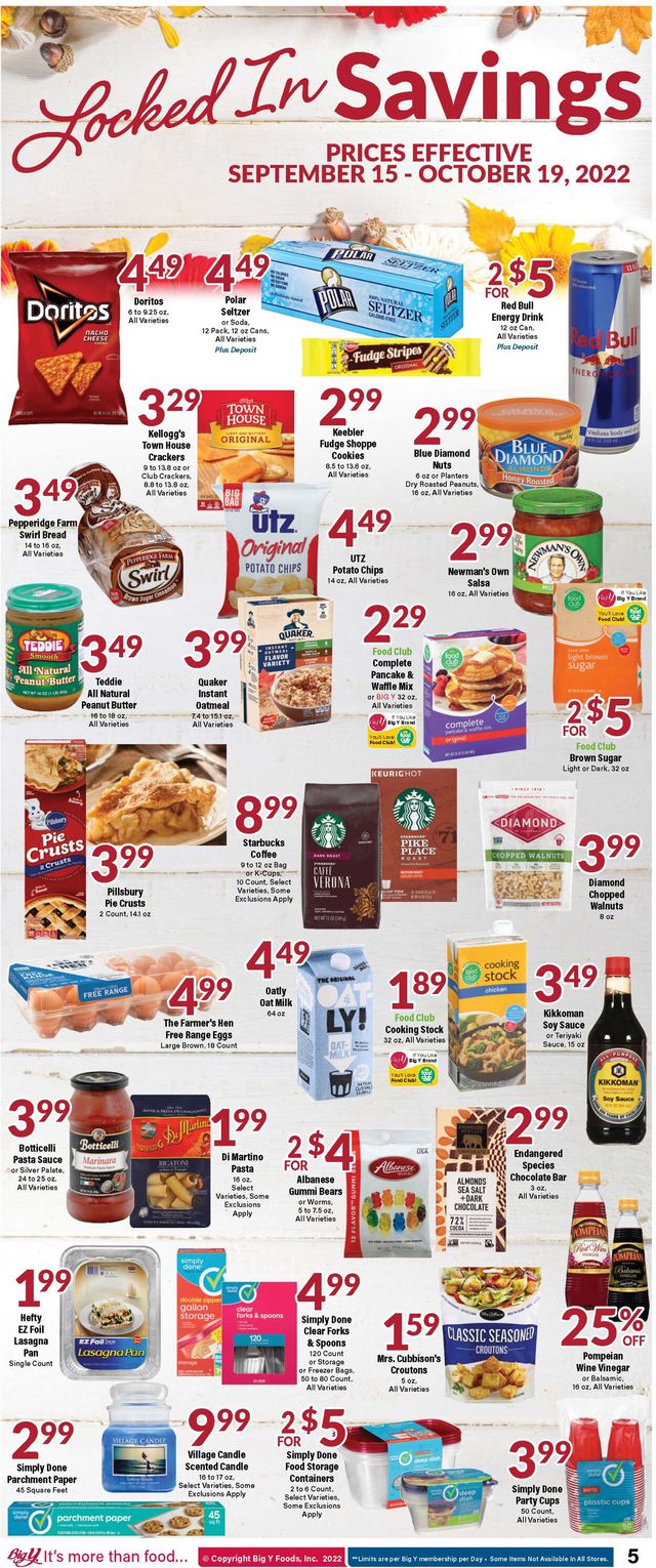 Big Y Ad from 09/15/2022